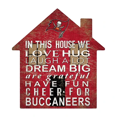 Tampa Bay Buccaneers 12'' Team House Sign