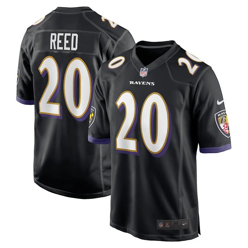 Men's Nike Ed Reed Black Baltimore Ravens Retired Player Alternate Game Jersey