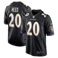 Men's Nike Ed Reed Black Baltimore Ravens Retired Player Alternate Game Jersey