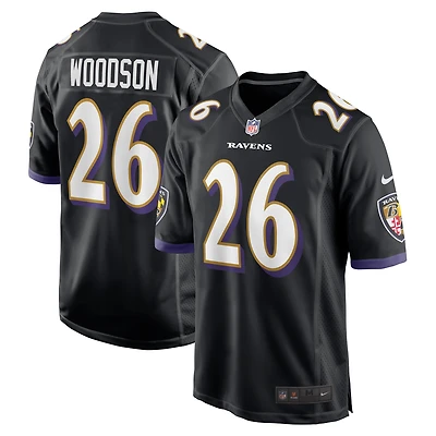 Men's Nike Rod Woodson Black Baltimore Ravens Retired Player Alternate Game Jersey