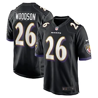 Men's Nike Rod Woodson Black Baltimore Ravens Retired Player Alternate Game Jersey