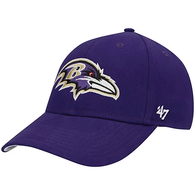 Youth '47 Purple Baltimore Ravens Secondary MVP Adjustable Hat