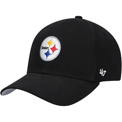 Preschool '47 Black Pittsburgh Steelers Basic Team MVP Adjustable Hat