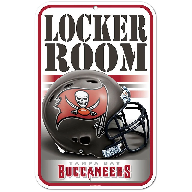 WinCraft Tampa Bay Buccaneers 11'' x 17'' Locker Room Indoor/Outdoor Sign
