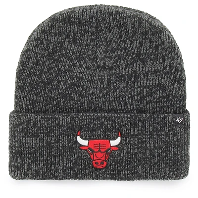 Men's '47 Black Chicago Bulls Brain Freeze Cuffed Knit Hat