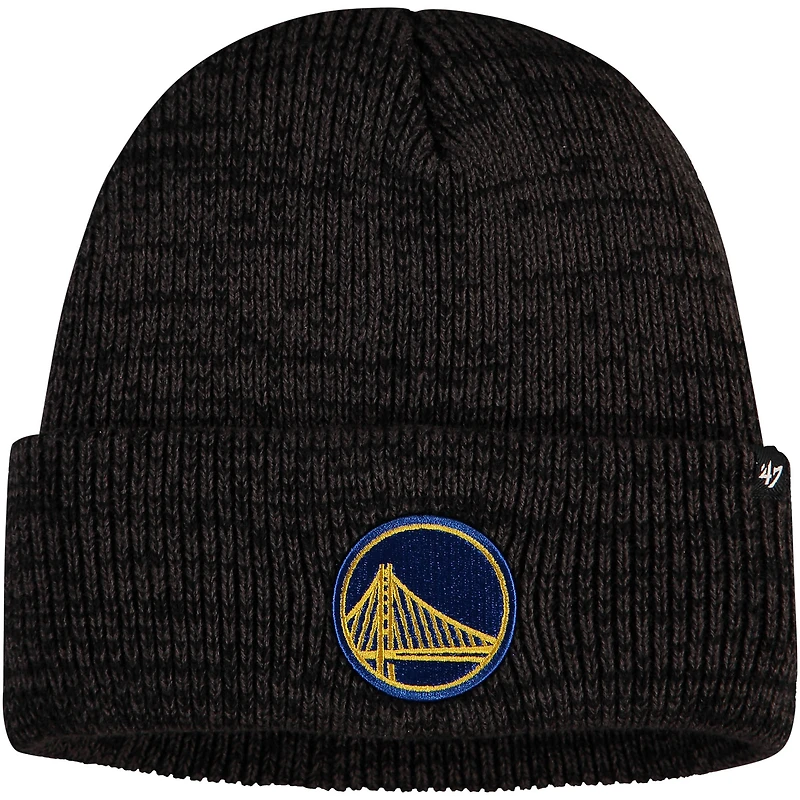 Men's '47 Black Golden State Warriors Brain Freeze Cuffed Knit Hat
