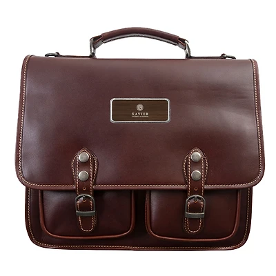 XULA Gold Sabino Canyon Briefcase with Plate