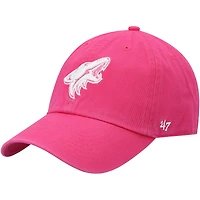 Men's '47 Pink Arizona Coyotes Clean Up Adjustable Hat
