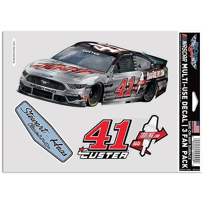 WinCraft Cole Custer 5.5" x 7.75" Three-Pack Multi-Use Decals