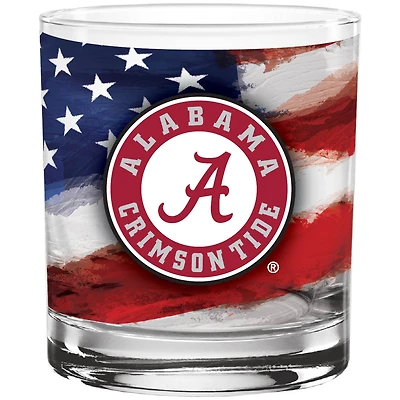 Alabama Crimson Tide 14oz. Americana Rocks Glass