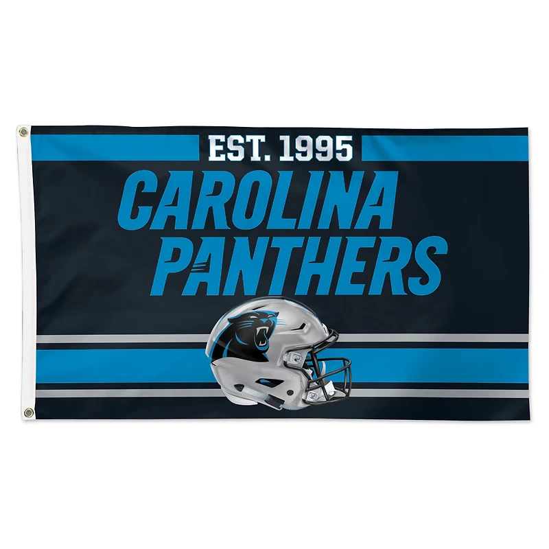 WinCraft Carolina Panthers 3' x 5' Established 1-Sided Deluxe Flag
