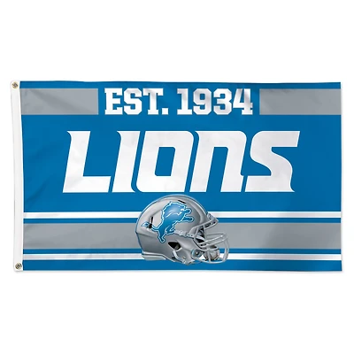 WinCraft Detroit Lions 3' x 5' Established 1-Sided Deluxe Flag