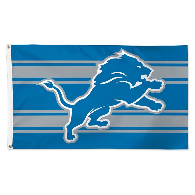WinCraft Detroit Lions 3' x 5' Horizontal Stripe 1-Sided Deluxe Flag