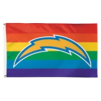 WinCraft Los Angeles Chargers 3' x 5' Pride 1-Sided Deluxe Flag