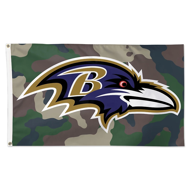 WinCraft Baltimore Ravens 3' x 5' Camo 1-Sided Deluxe Flag