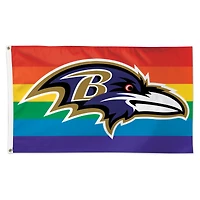 WinCraft Baltimore Ravens 3' x 5' Pride 1-Sided Deluxe Flag