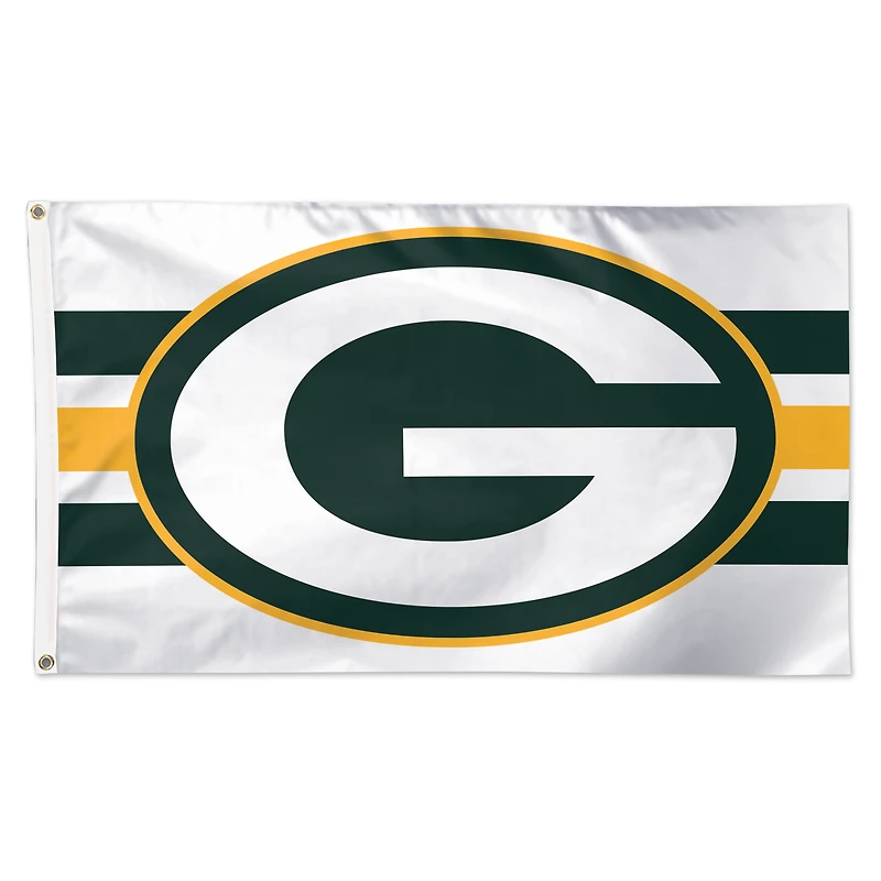 WinCraft Green Bay Packers 3' x 5' Away Stripe 1-Sided Deluxe Flag