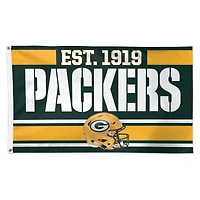 WinCraft Green Bay Packers 3' x 5' Established 1-Sided Deluxe Flag