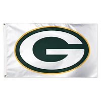 WinCraft Green Bay Packers 3' x 5' White 1-Sided Deluxe Flag