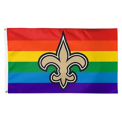 WinCraft New Orleans Saints 3' x 5' Pride 1-Sided Deluxe Flag