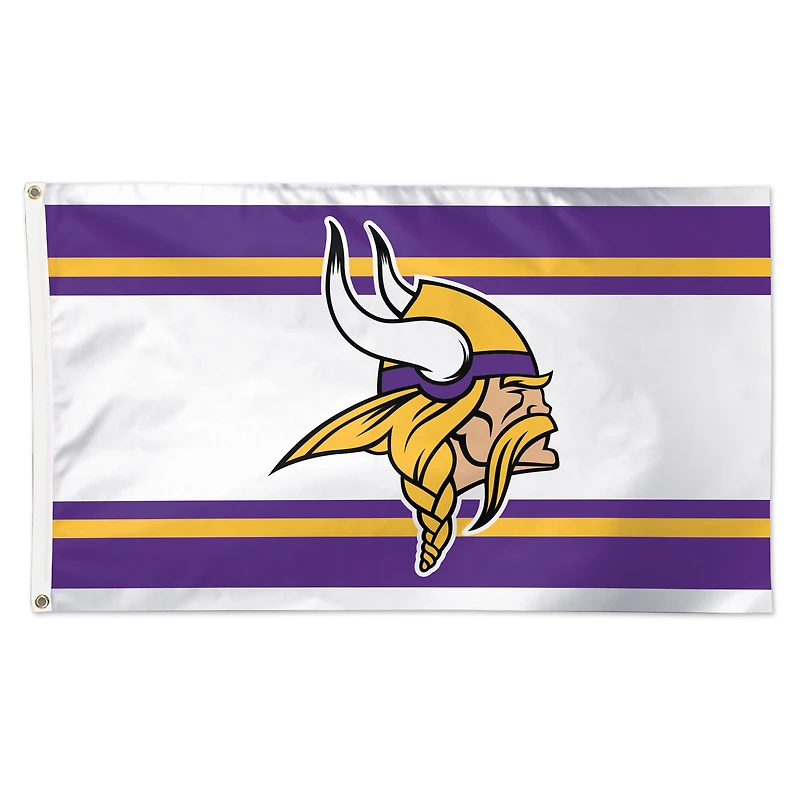 WinCraft Minnesota Vikings 3' x 5' Away Stripe 1-Sided Deluxe Flag