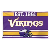 WinCraft Minnesota Vikings 3' x 5' Established 1-Sided Deluxe Flag