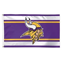 WinCraft Minnesota Vikings 3' x 5' Horizontal Stripe 1-Sided Deluxe Flag