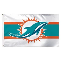 WinCraft Miami Dolphins 3' x 5' Away Stripe 1-Sided Deluxe Flag