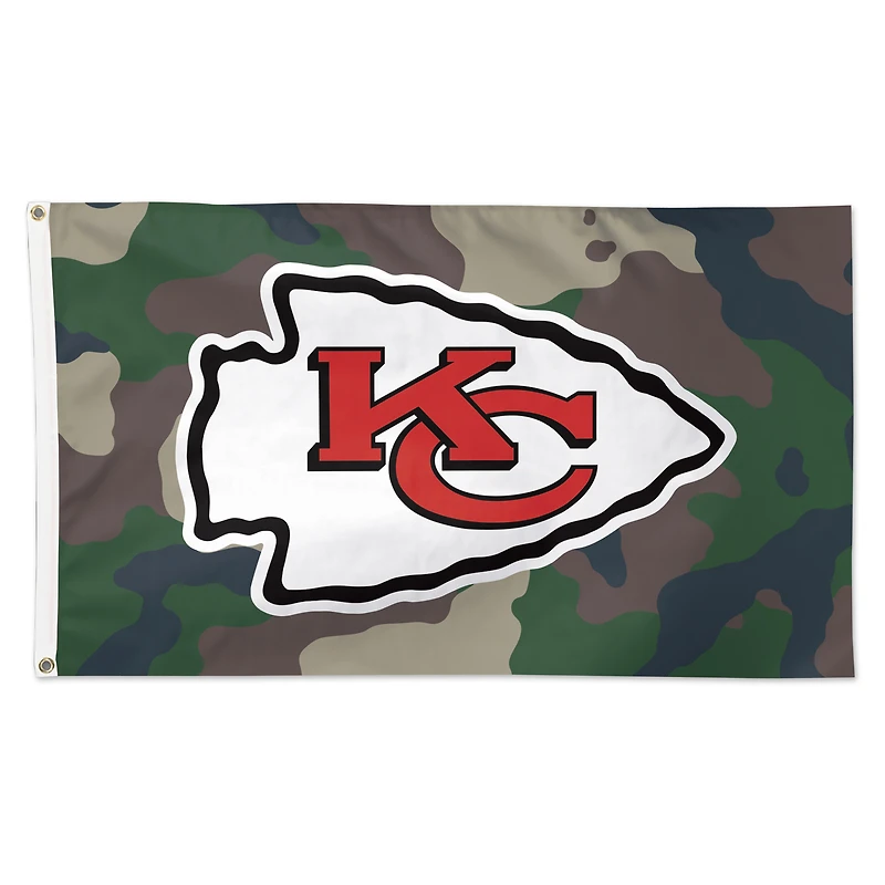 WinCraft Kansas City Chiefs 3' x 5' Camo 1-Sided Deluxe Flag