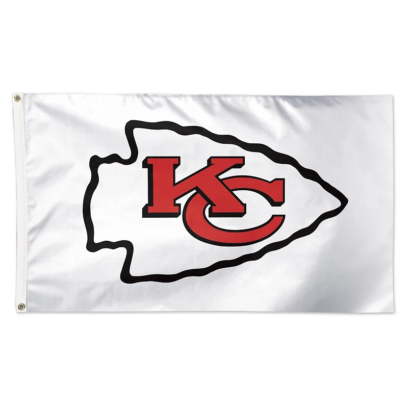 WinCraft Kansas City Chiefs 3' x 5' White 1-Sided Deluxe Flag