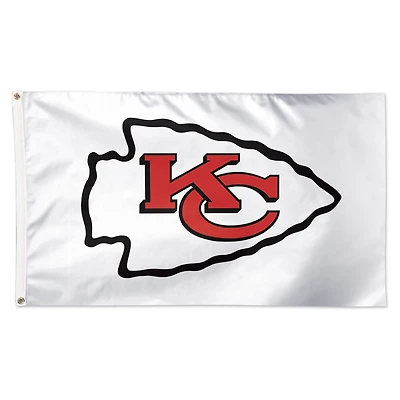 WinCraft Kansas City Chiefs 3' x 5' White 1-Sided Deluxe Flag