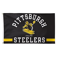 WinCraft Pittsburgh Steelers 3' x 5' Classic Logo 1-Sided Deluxe Flag