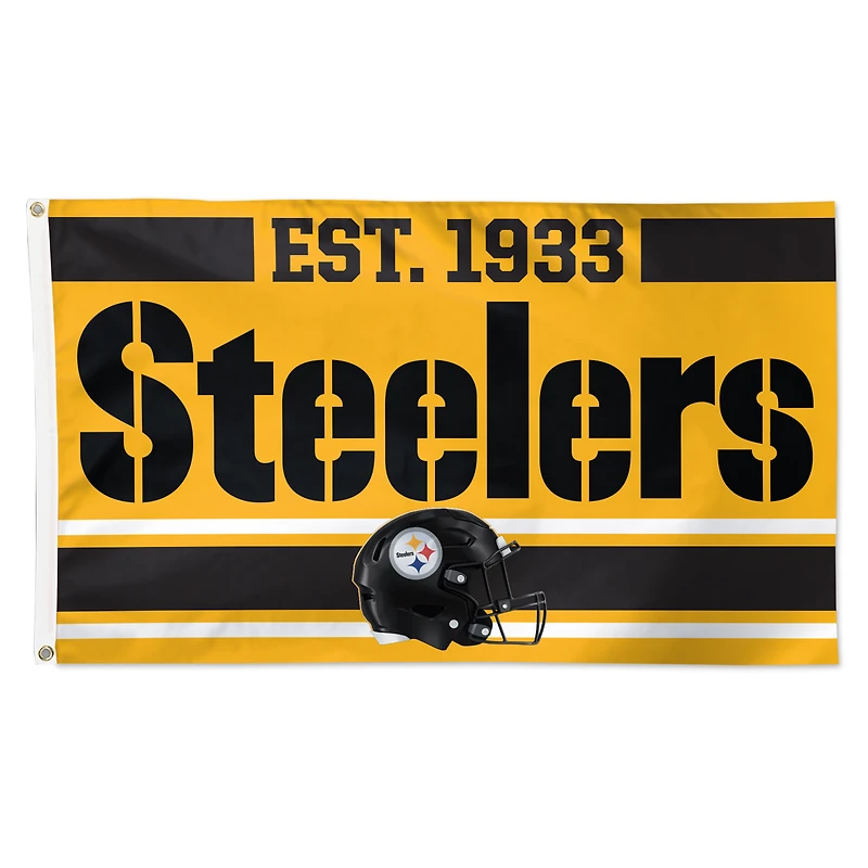 WinCraft Pittsburgh Steelers 3' x 5' Established 1-Sided Deluxe Flag
