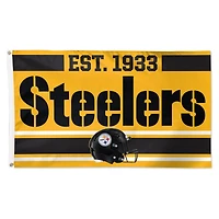 WinCraft Pittsburgh Steelers 3' x 5' Established 1-Sided Deluxe Flag