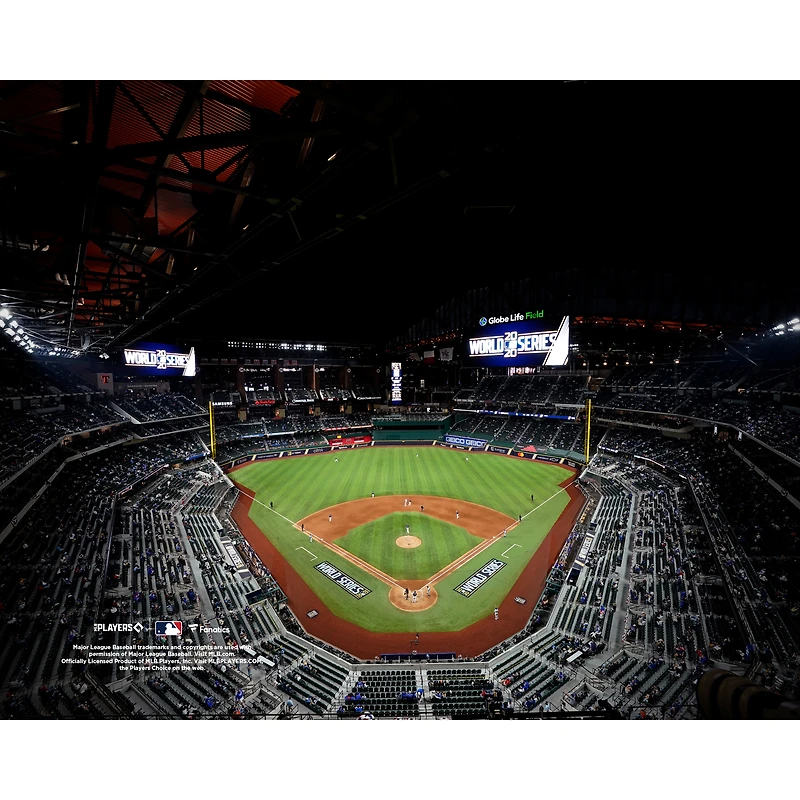 Texas Rangers Unsigned Globe Life Field Nighttime General View Photograph