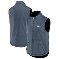 Men's Darius Rucker Collection by Fanatics  Navy Seattle Seahawks Sherpa Lined Full-Zip Vest