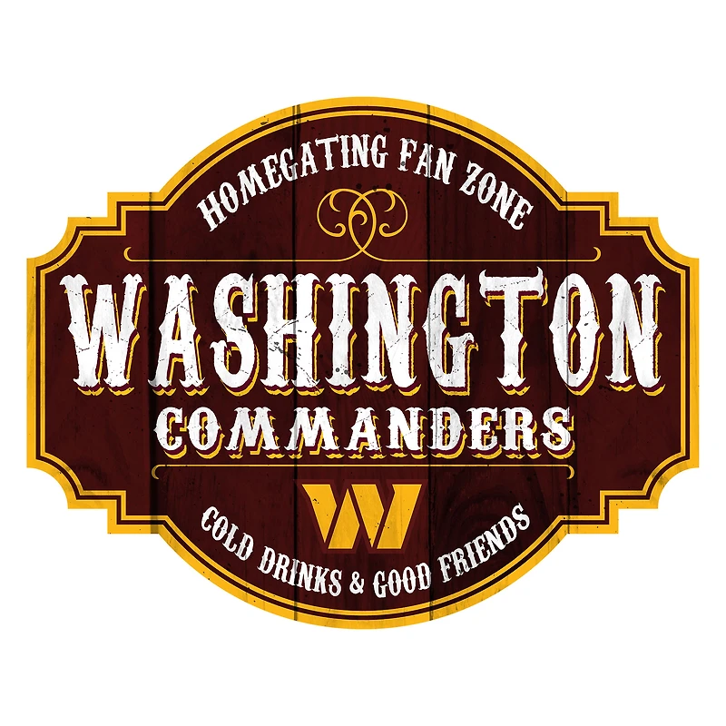 Washington Football Team 24'' Homegating Tavern Sign