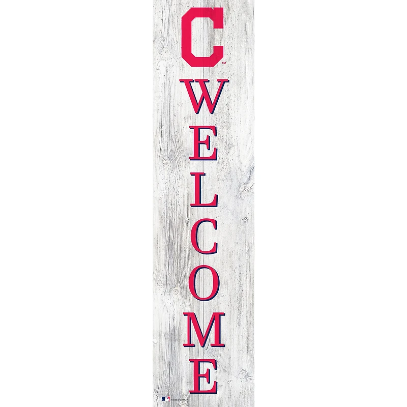 Cleveland Indians 48'' Welcome Leaner
