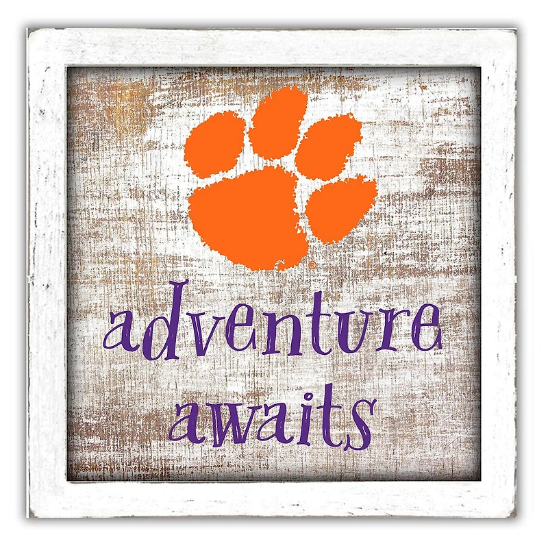 Clemson Tigers 14'' x 13'' Adventure Awaits Money Box