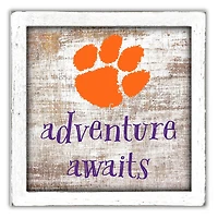 Clemson Tigers 14'' x 13'' Adventure Awaits Money Box