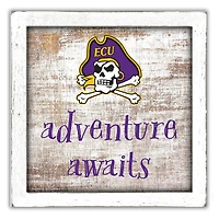 ECU Pirates 14'' x 13'' Adventure Awaits Money Box