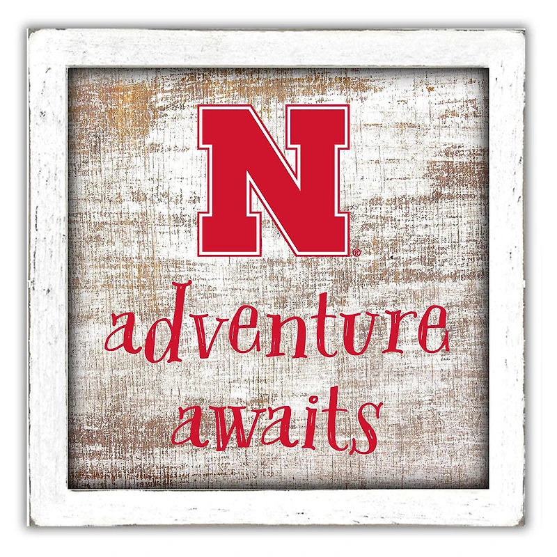 Nebraska Huskers 14'' x 13'' Adventure Awaits Money Box