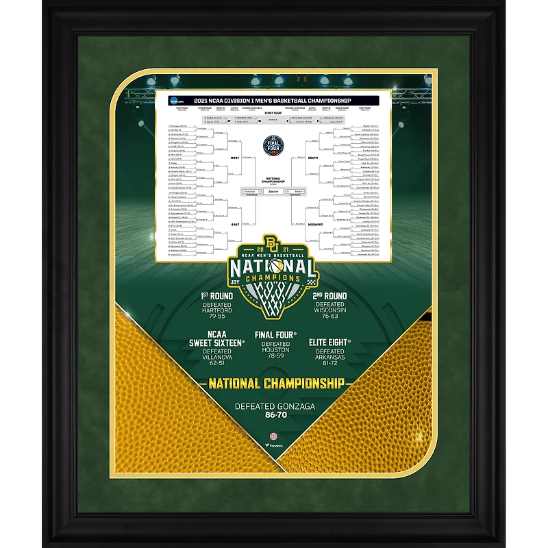 Baylor Bears 2021 NCAA Men's Basketball National Champions Framed 20" x 24" Collage