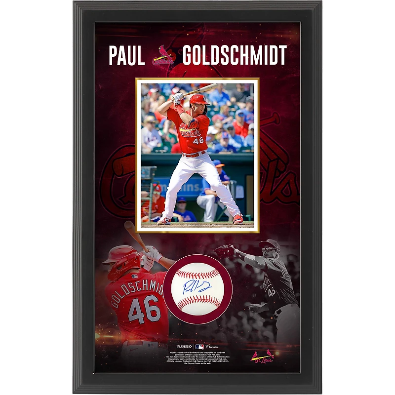 Paul Goldschmidt St. Louis Cardinals Autographed Baseball Shadow Box