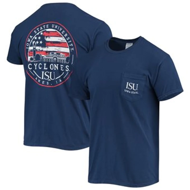 Men's Navy Iowa State Cyclones Campus Americana T-Shirt