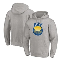 Men's Heathered Gray Golden State Warriors The Bay Logo Pullover Hoodie