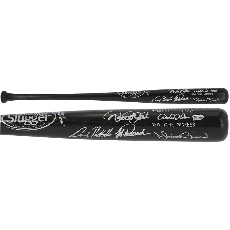 Andy Pettitte Derek Jeter Jorge Posada and Mariano Rivera New York Yankees Multi-Signed Louisville Slugger Core Four Game Model Bat
