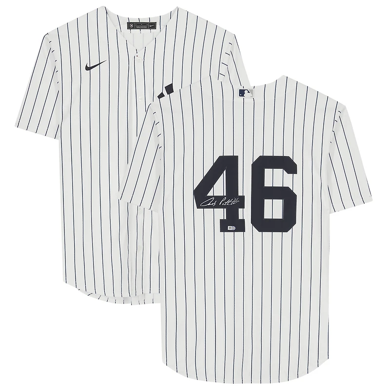Andy Pettitte New York Yankees Autographed White Nike Replica Jersey