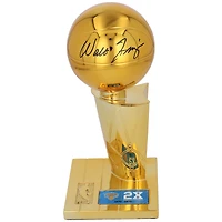 Walt Frazier New York Knicks Autographed 2-Time NBA Finals Champion 12 Replica Larry O'Brien Trophy with Sublimated Plate
