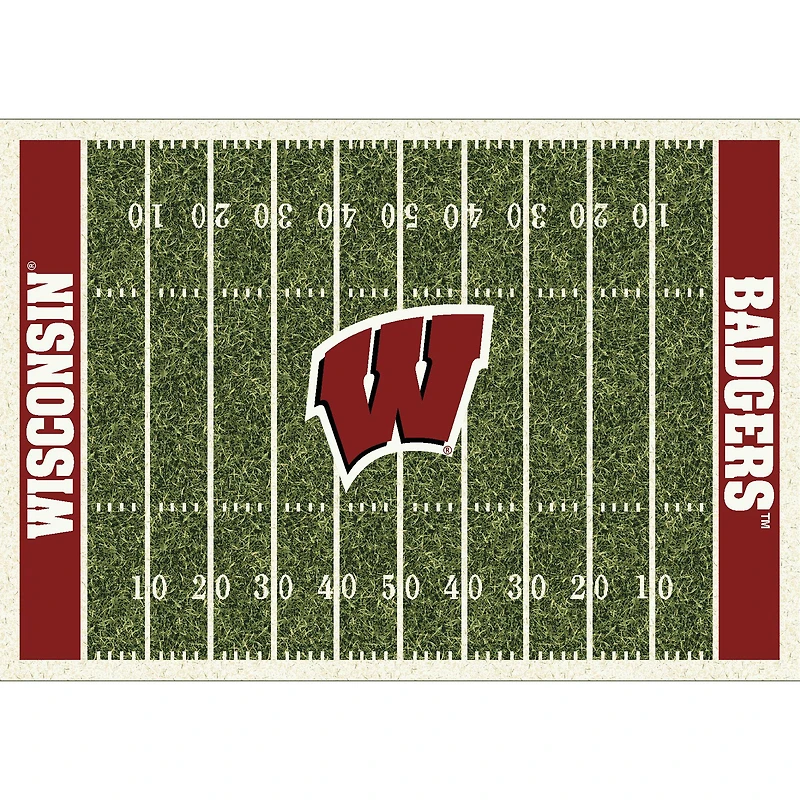 Imperial Wisconsin Badgers 5'4'' x 7'8'' Home Field Rug